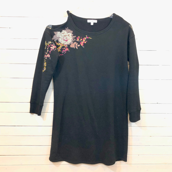 Socialite Black Cold Shoulder Dress - S - Picture 8 of 8